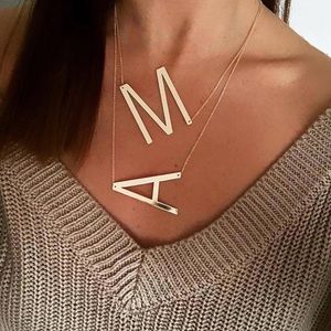 🎉New minimalist Initial letter necklace